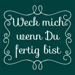 Kühlschrankmagnet WECK MICH WENN DU FERTIG BIST