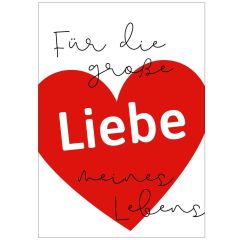 Geschenktüte FÜR DIE GROSSE LIEBE - zum Befüllen