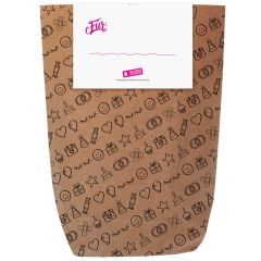 Mitgebseltüte DA WARST - pink - zum selber Befüllen